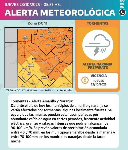 tormentas alerta