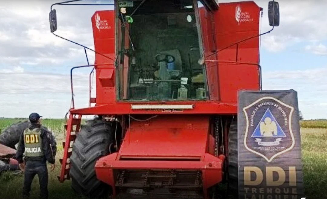 cosechadora robada